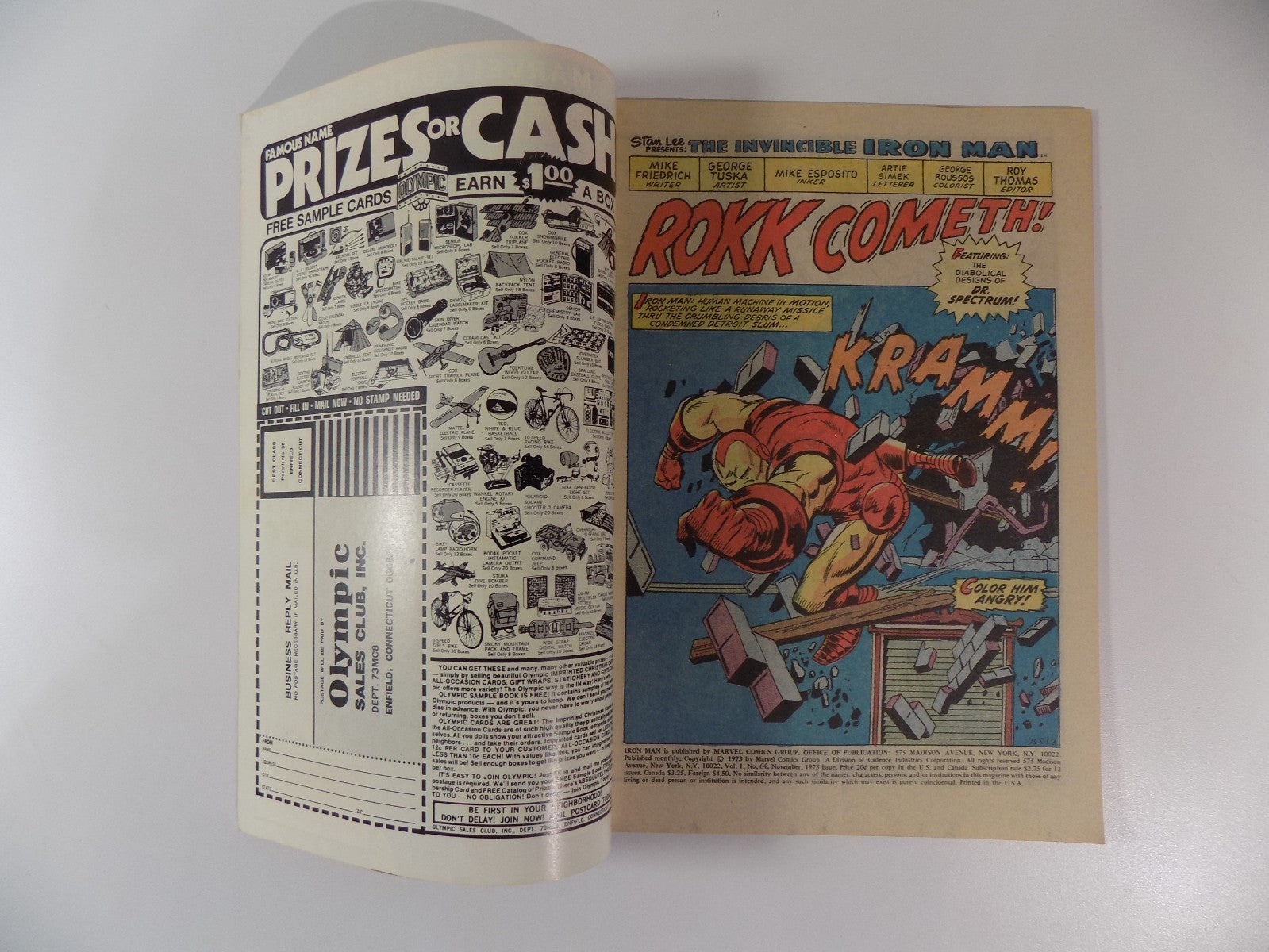 Iron Man #64 Marvel Comic November 1973 Very Fine