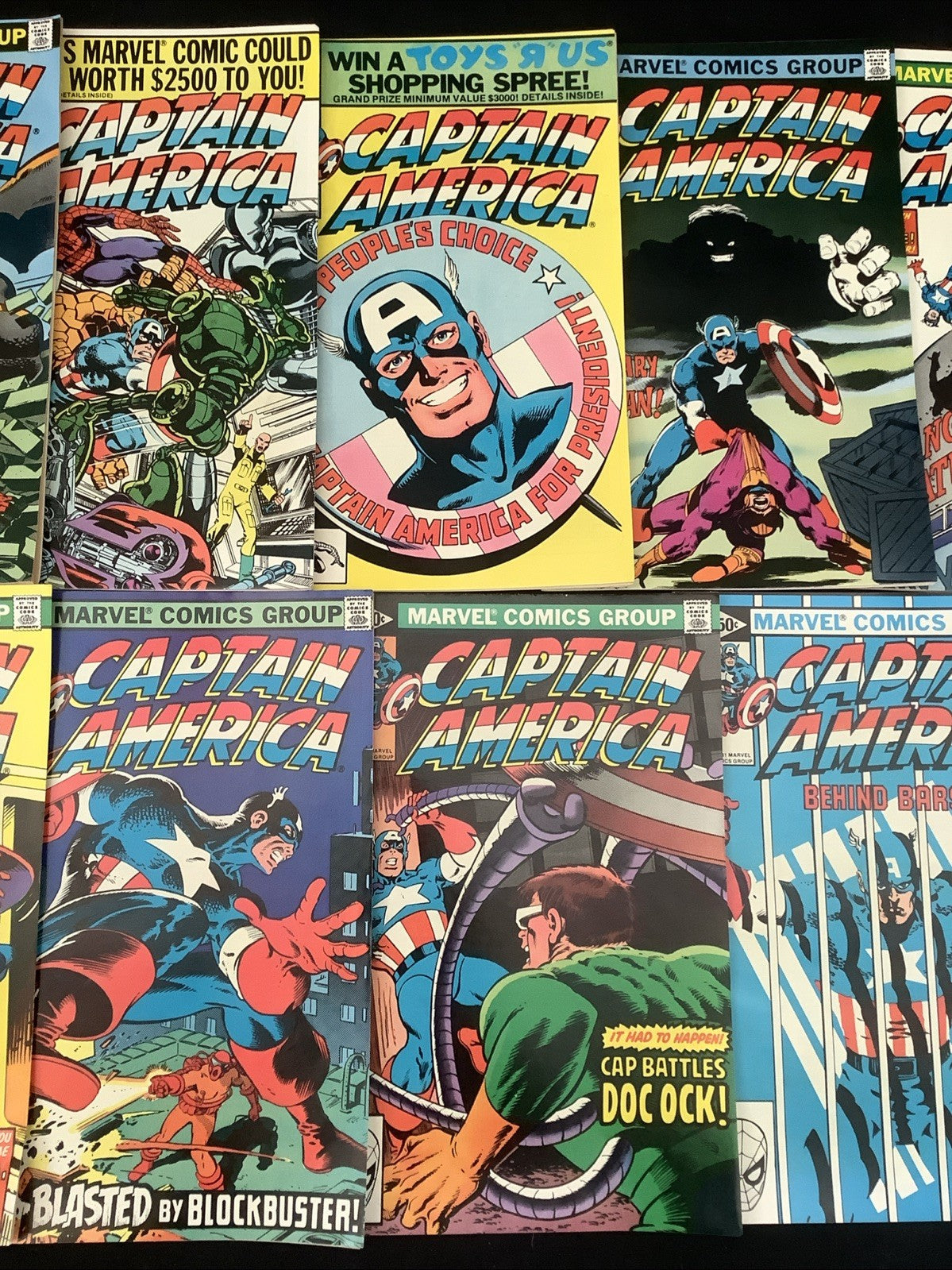 Captain America #247-263 Comic Lot, Marvel,  John Byrne, 1st App Union Jack III