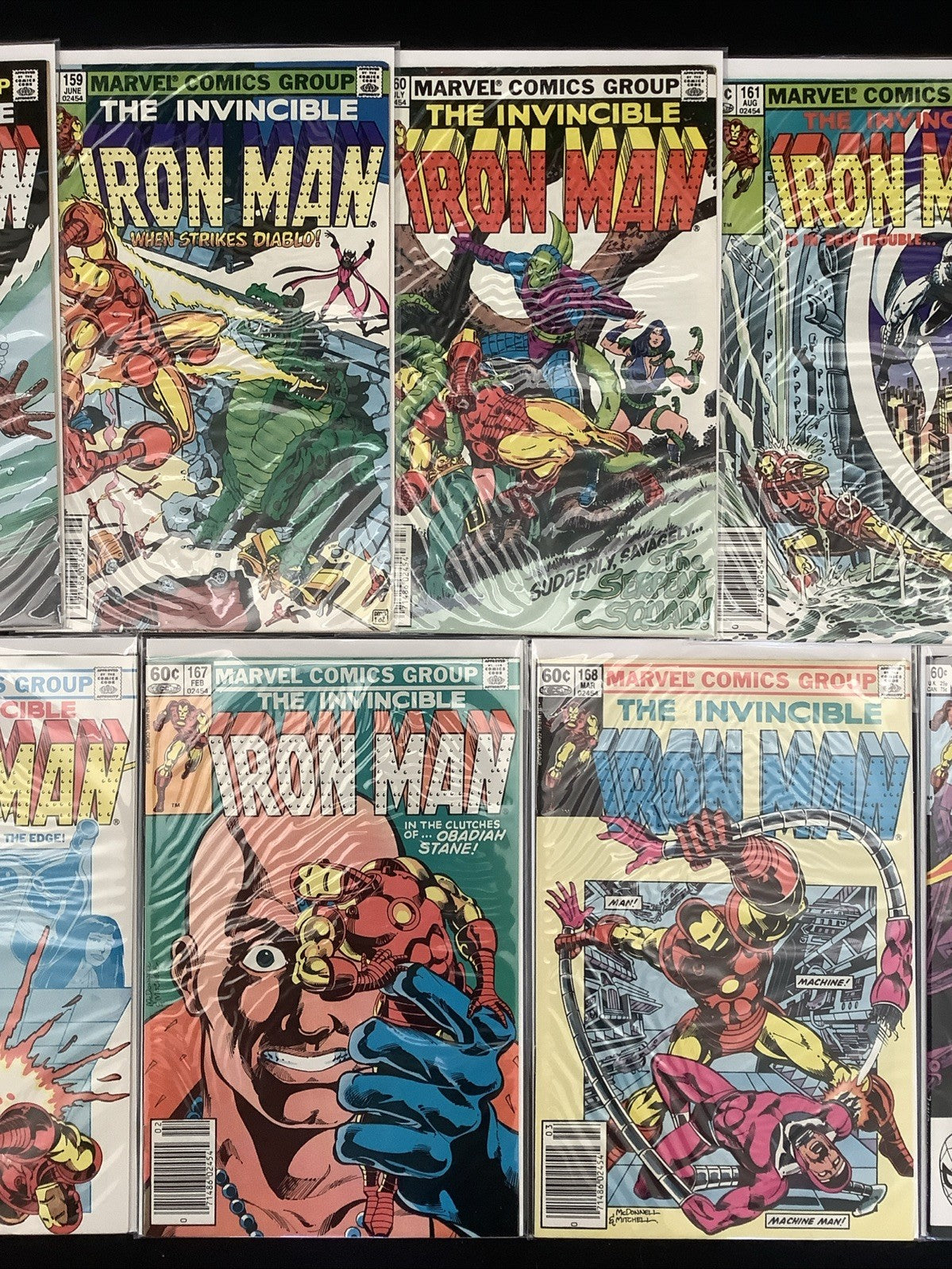 Iron Man #157-186 Comic Lot, Marvel, 1st App Rhodey As Iron Man, Obadiah Stane