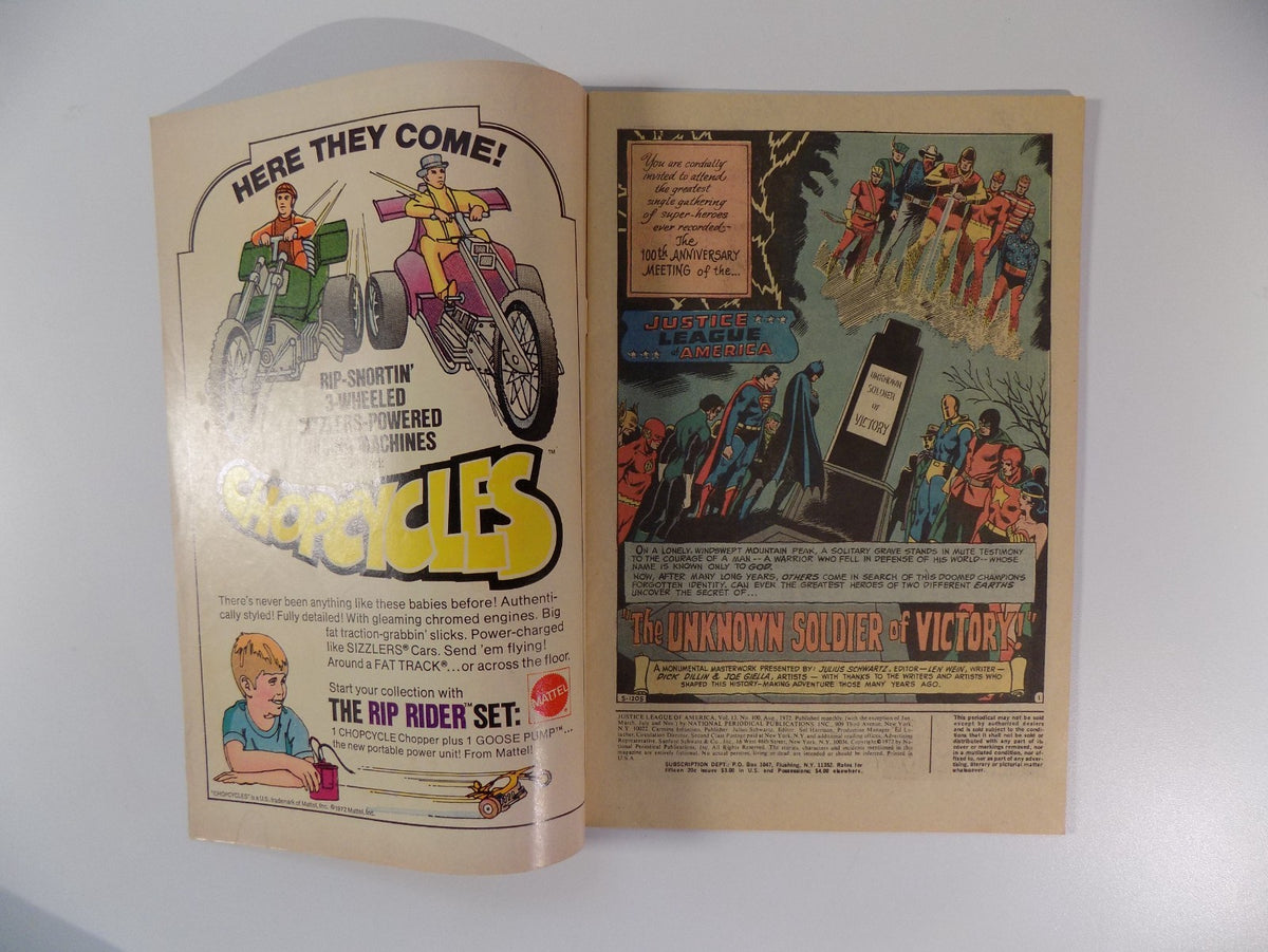 Justice League of America #100 DC Comic August 1972 Very Fine