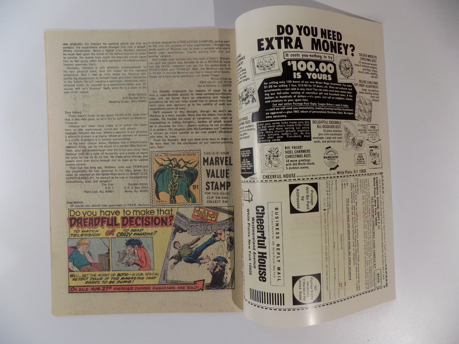 Adventure Into Fear #25 Marvel Comic December 1974 Near Mint-
