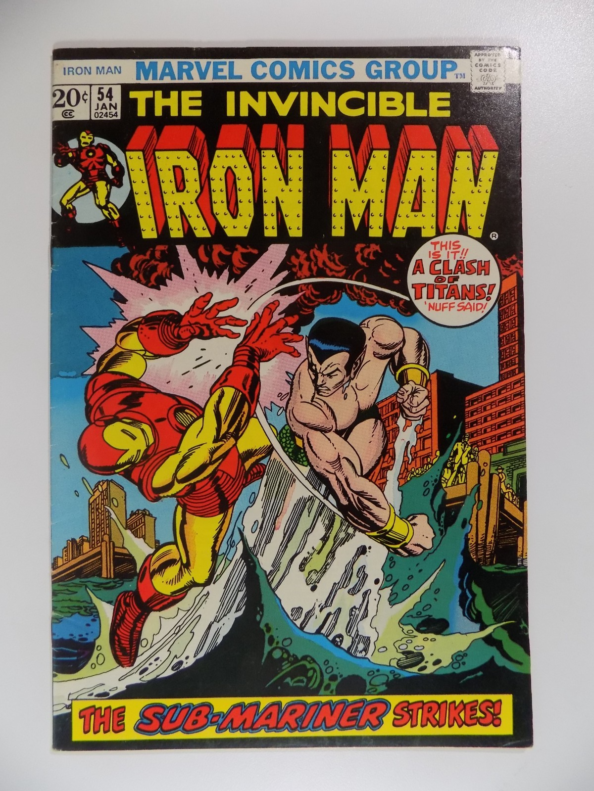 Iron Man #54 Marvel Comic January 1973 Very Fine-