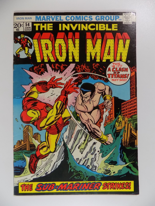 Iron Man #54 Marvel Comic January 1973 Very Fine-