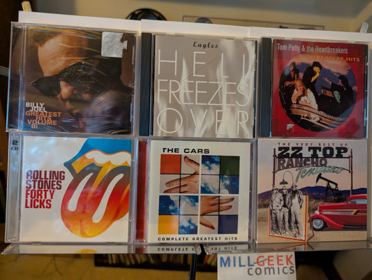 Classic Rock 6 CD Lot Greatest Hits (Billy Joel, The Cars, ZZ Top, more) -JD