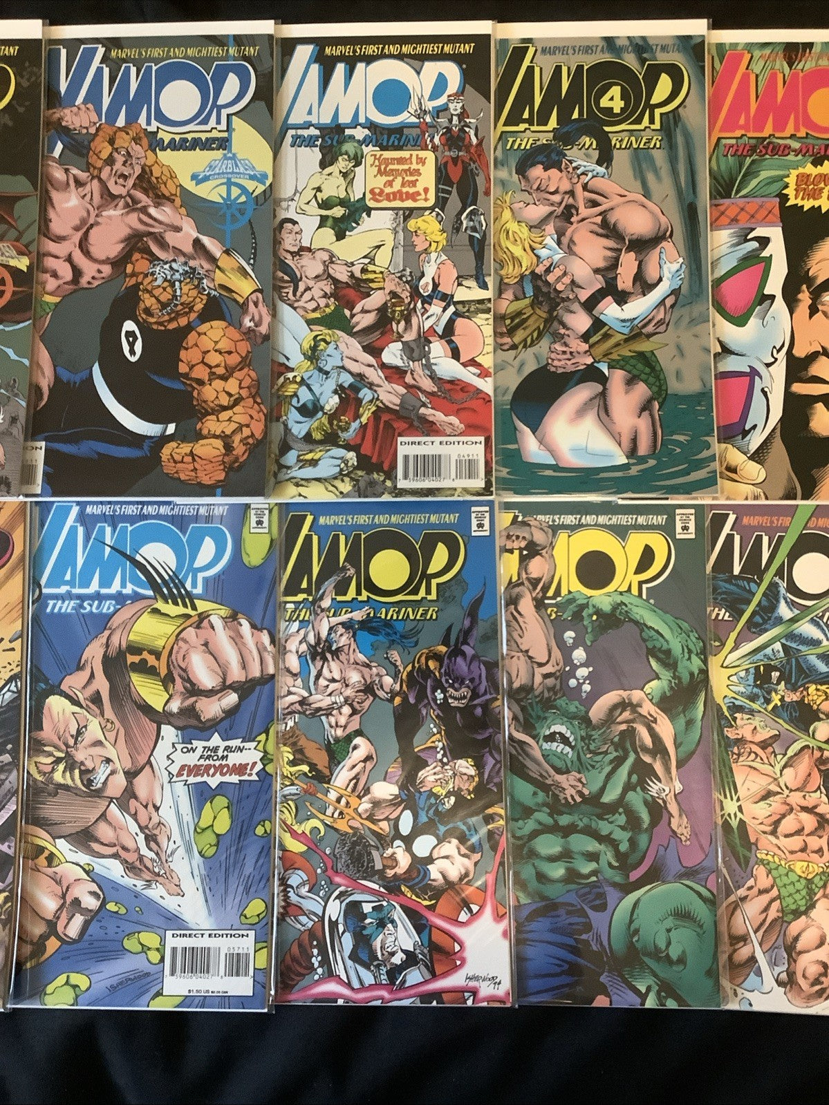 Namor, the Sub-Mariner #1-62 + Annuals #1-3 Comic Lot, Marvel, John Byrne, 1990