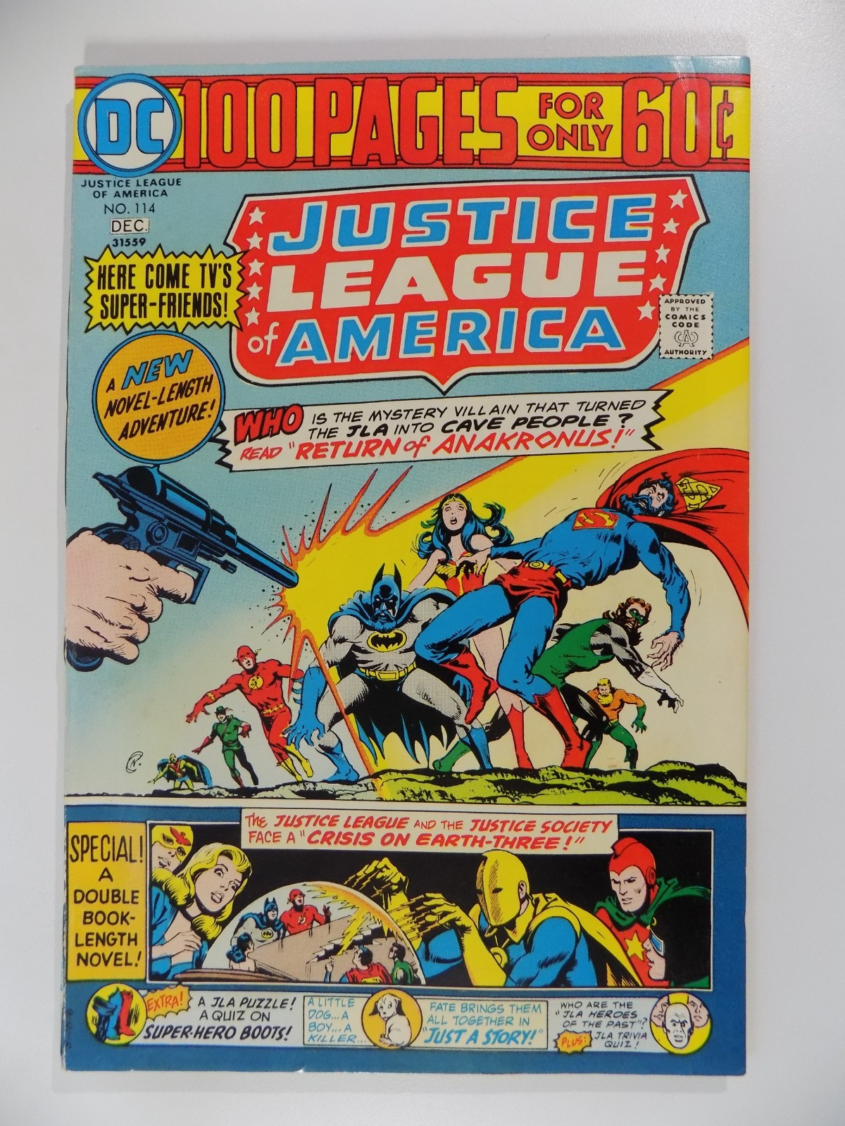 Justice League of America #114 DC Comic December 1974 Very Fine