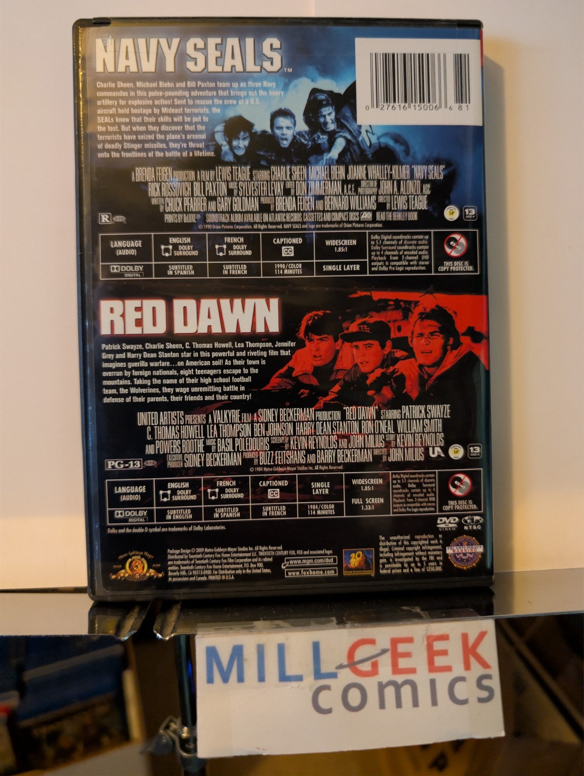 Navy Seals / Red Dawn, Charlie Sheen Double Feature (DVD) -JD