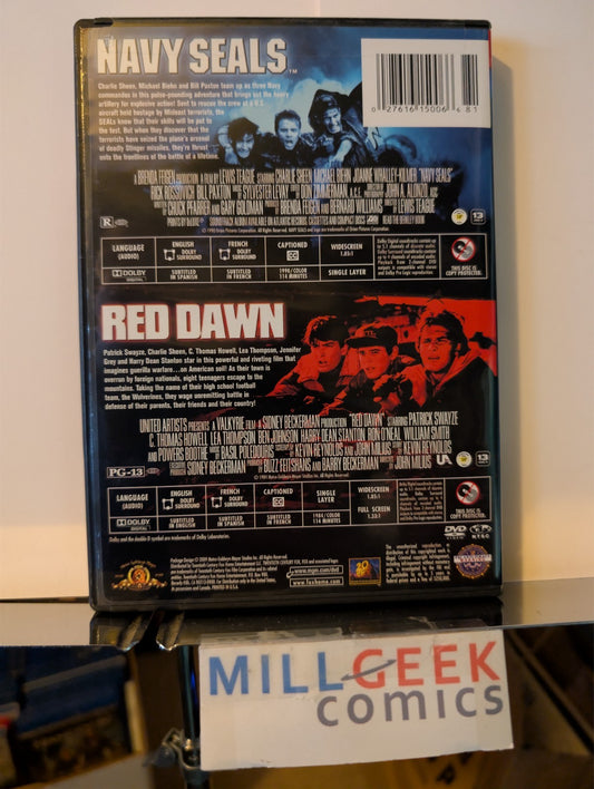Navy Seals / Red Dawn, Charlie Sheen Double Feature (DVD) -JD
