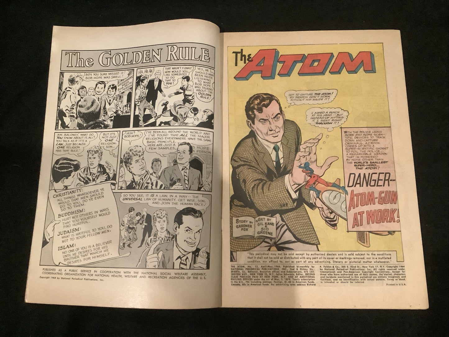 The Atom #12 (DC Comics April-May 1964) Fine (6.0) Inner Wrap Detached