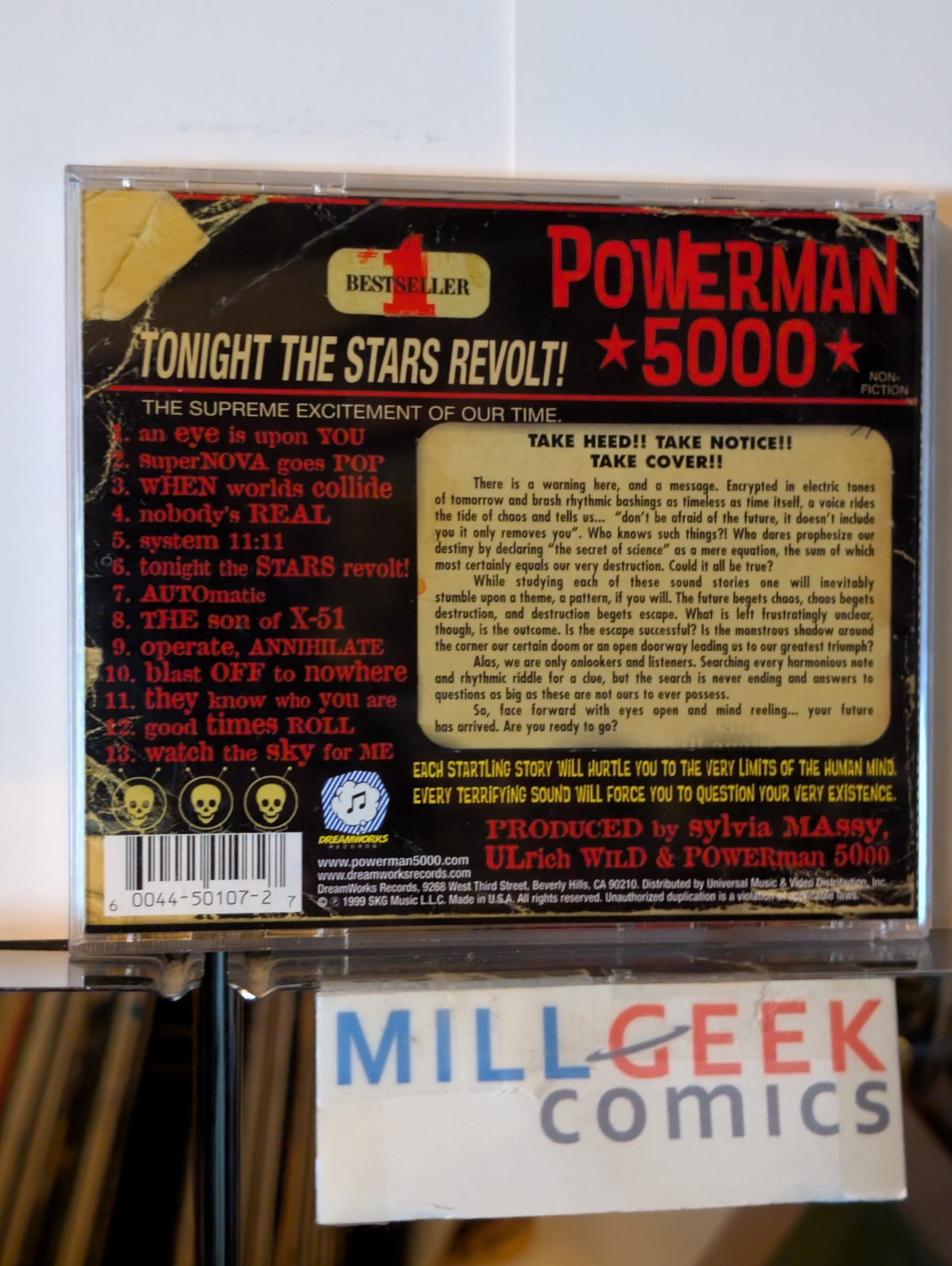 Powerman 5000 - Tonight the Stars Revolt! (CD 1999) Like New -JD