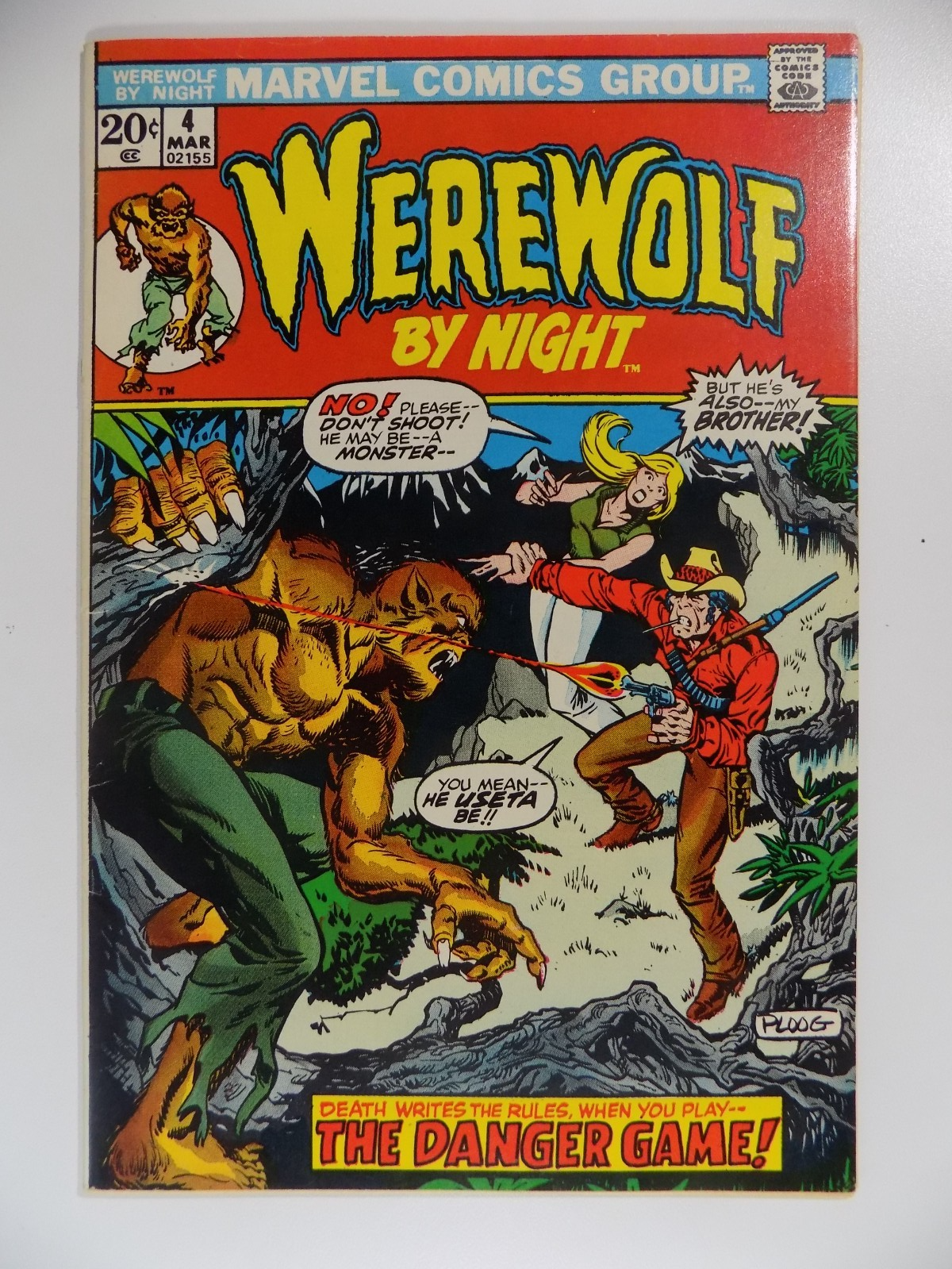 Werewolf by Night #4 Marvel Comic March 1973 Very Fine+