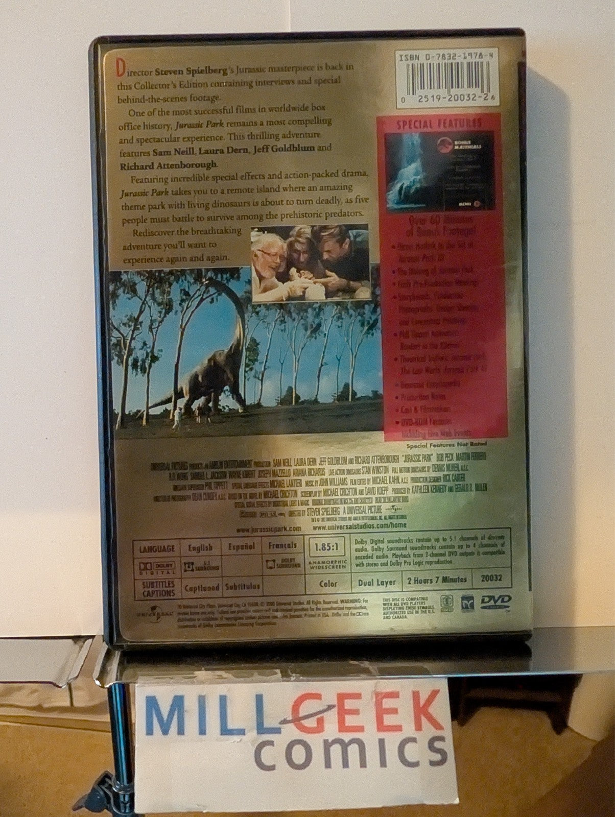 Jurassic Park / The Lost World, 2 Movie Set Collector's Ed (DVD) Like New -JD