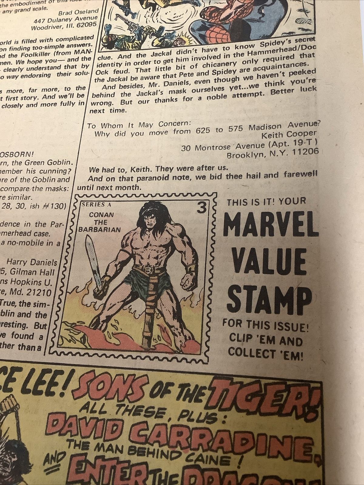 Amazing Spider-Man #134 (1975) F- (5.5) 1st Tarantula, Marvel Value Stamp