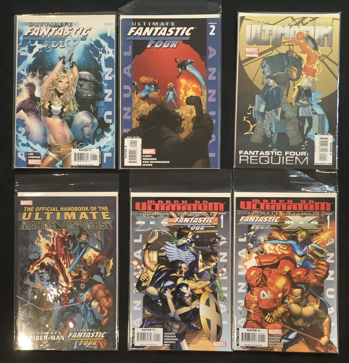Ultimate Fantastic Four #1-60 + Annuals Complete Comic Set, 1st Marvel Zombies