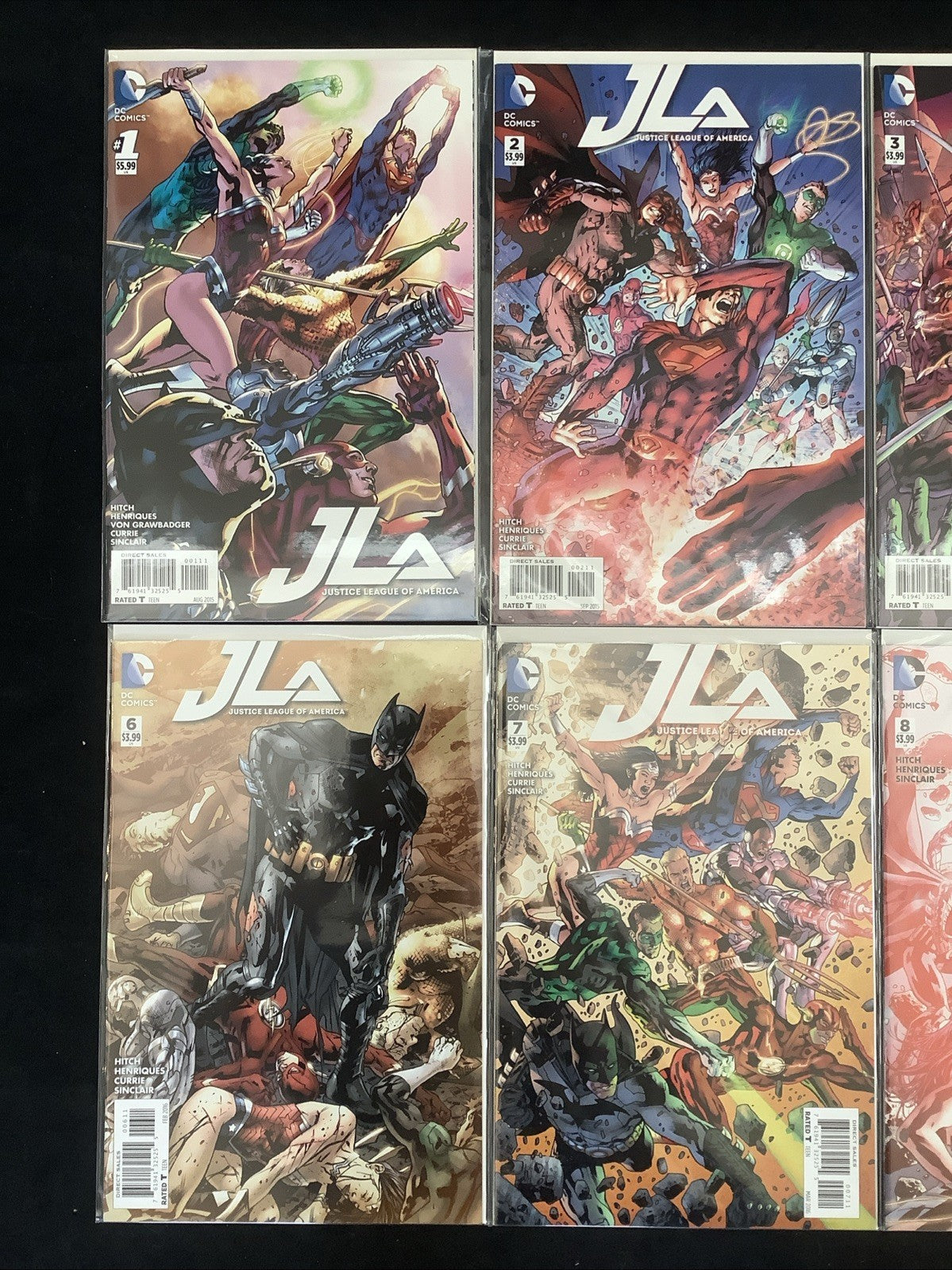 Justice League of America #1-10 Complete Comic Set, DC Comics, Bryan Hitch
