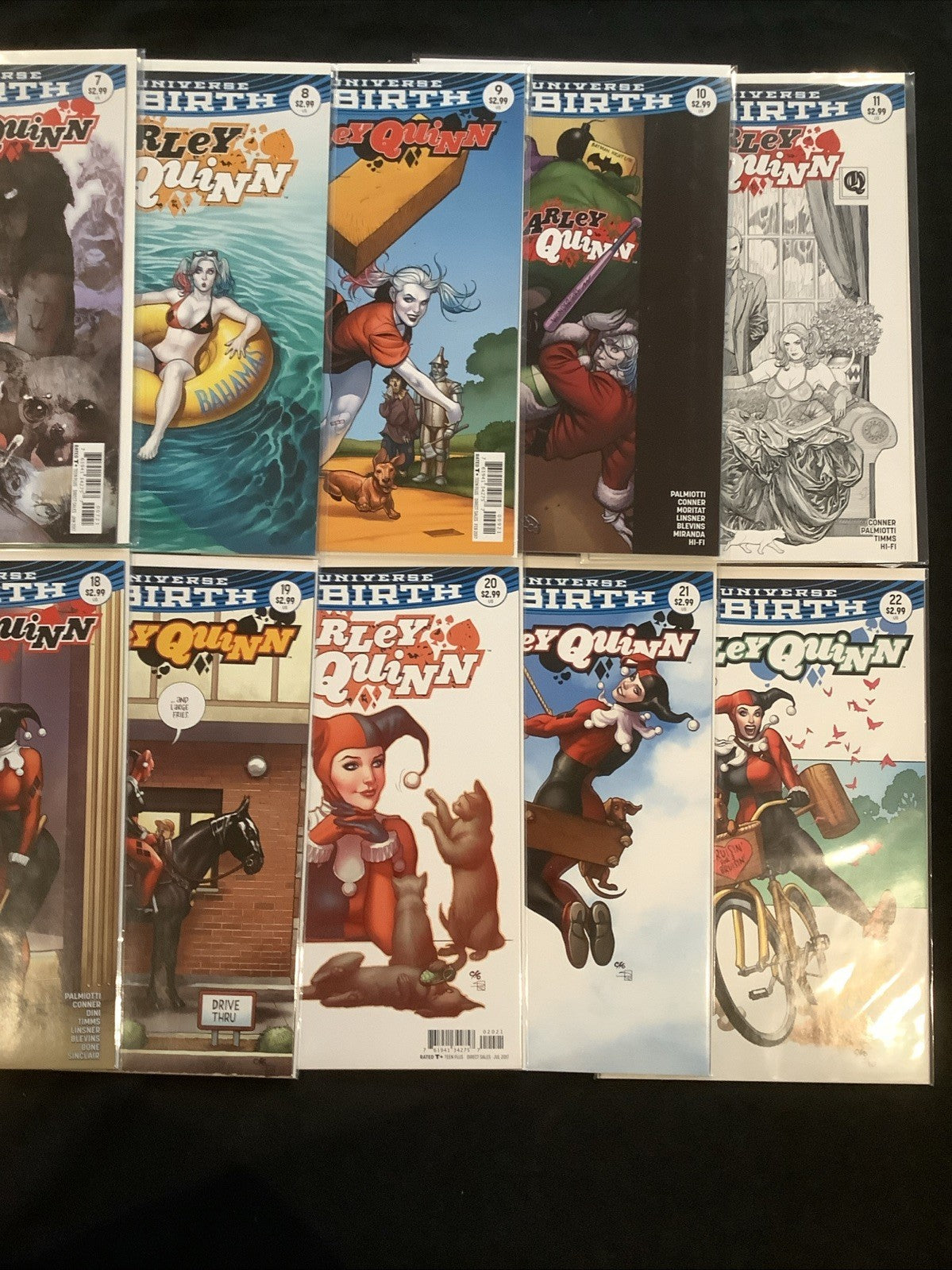 Harley Quinn #1-22 + Variant Covers Comic Lot, DC Comics, Amanda Conner, 2016