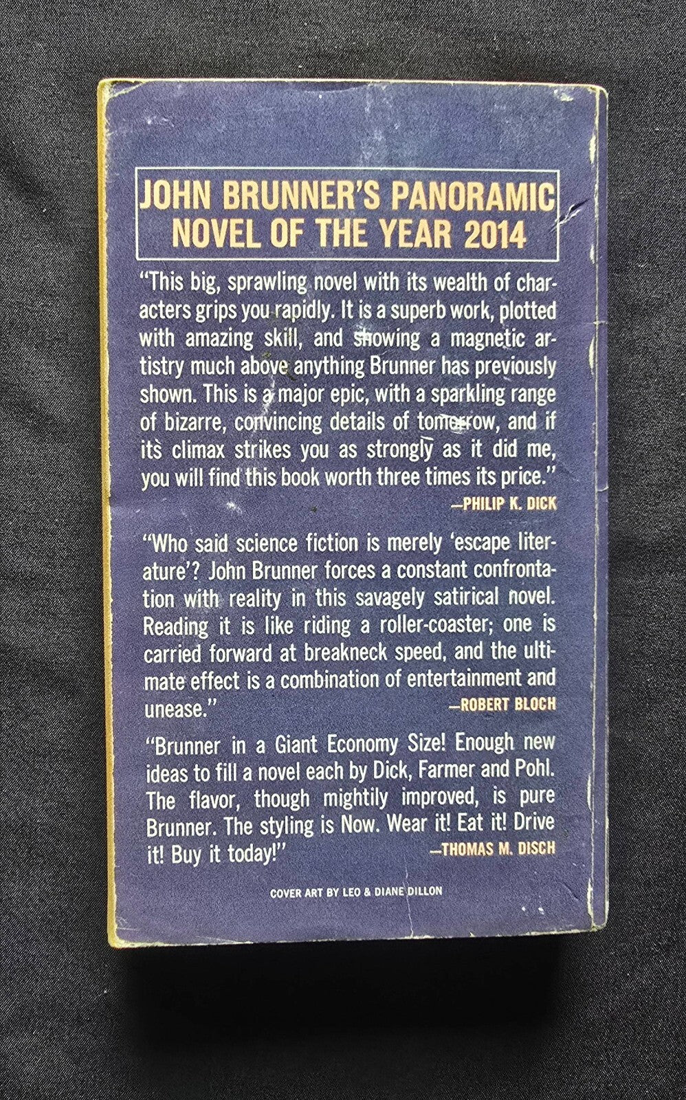 The Jagged Orbit by John Brunner (1969 PC) - Ace Science Fiction Paperback - JD