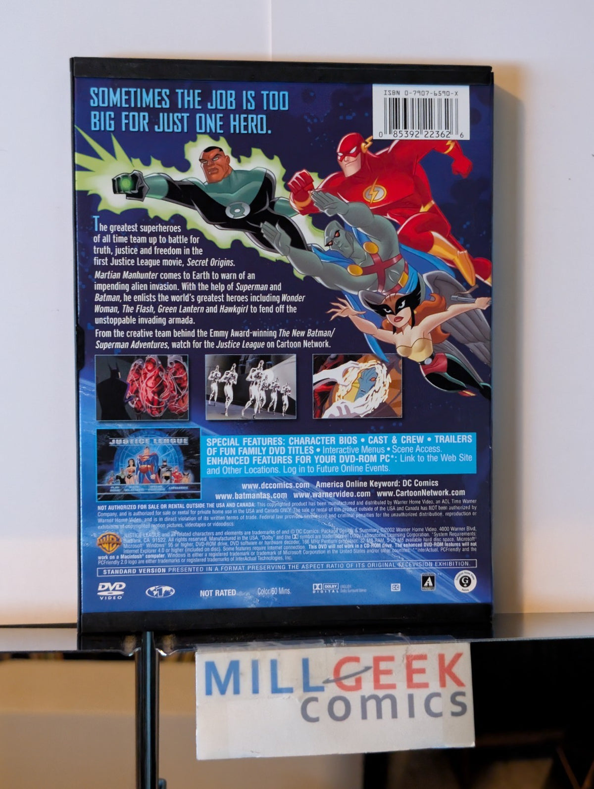 Justice League: Secret Origins, Animated (DVD, 2001) -JD