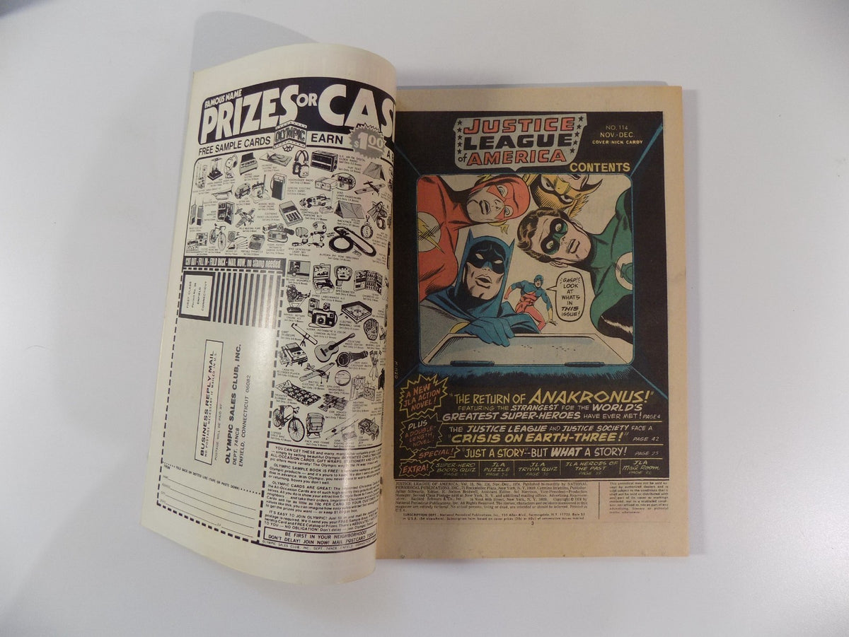 Justice League of America #114 DC Comic December 1974 Very Fine