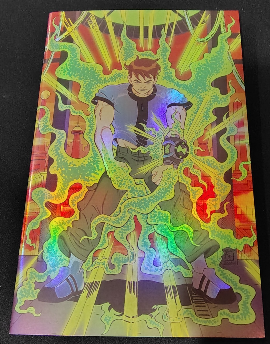 BEN 10 #1 Matthew Jenkins SDCC Foil Absolute Batman Homage Exclusive! 50 made!