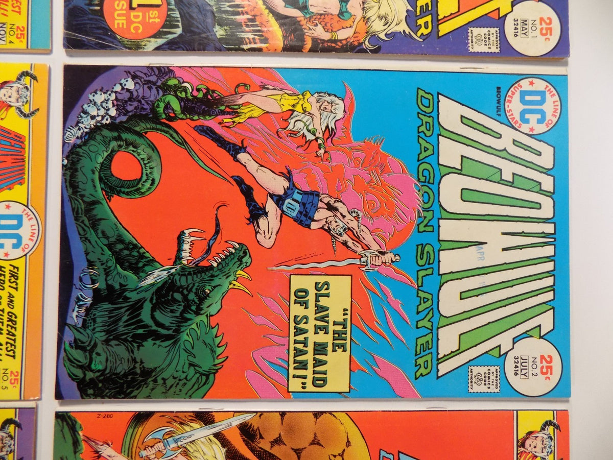 Beowulf Dragon Slayer #1-6 DC Comics May 1975-March 1976 Fine or Better