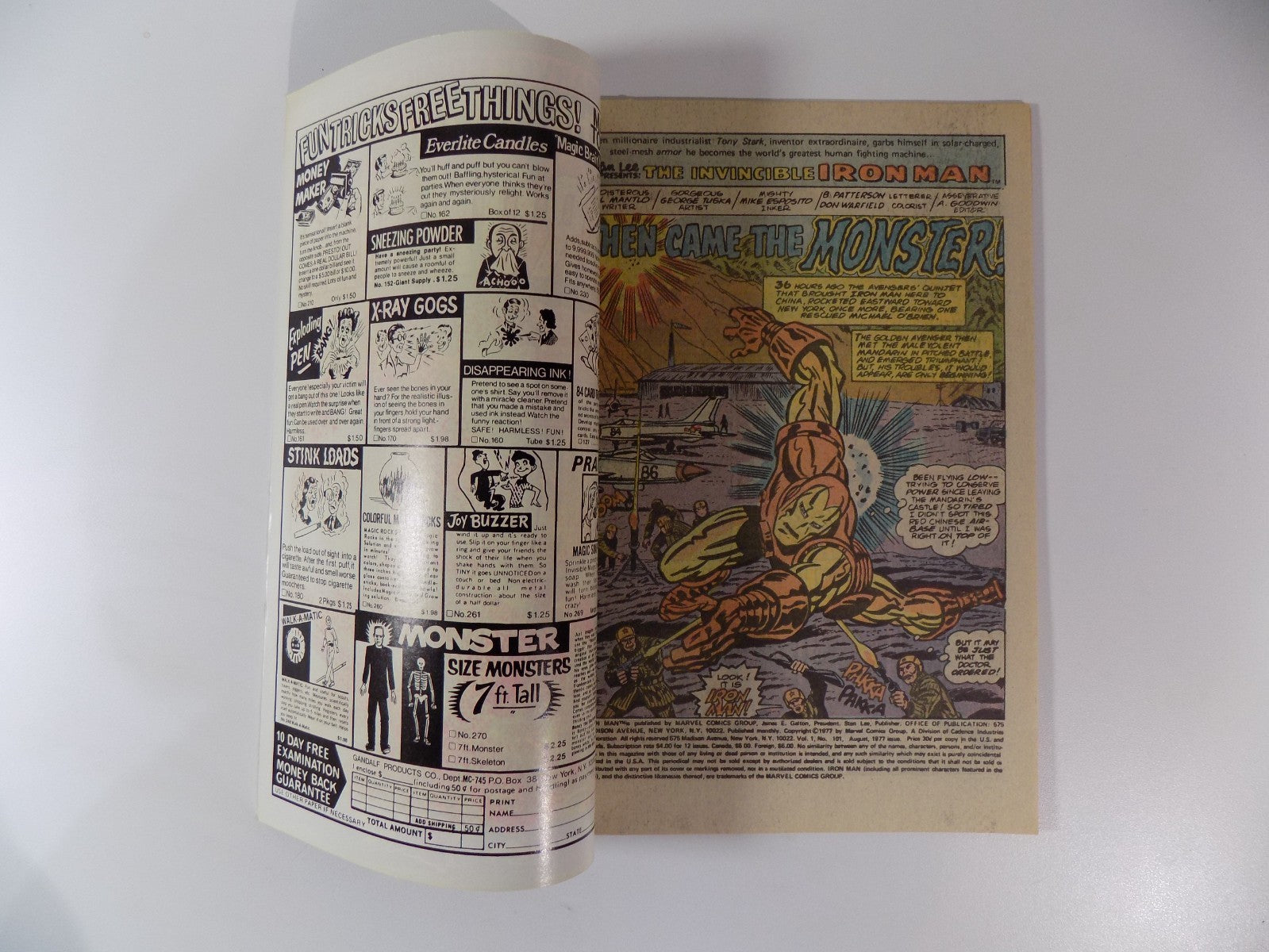 Iron Man #101 Marvel Comic August 1977 Very Fine