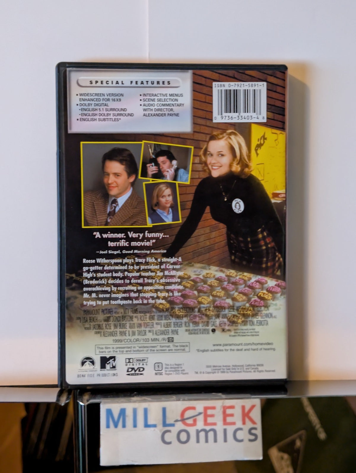 Infinity / Election, 2 Matthew Broderick Movies (DVD) -JD