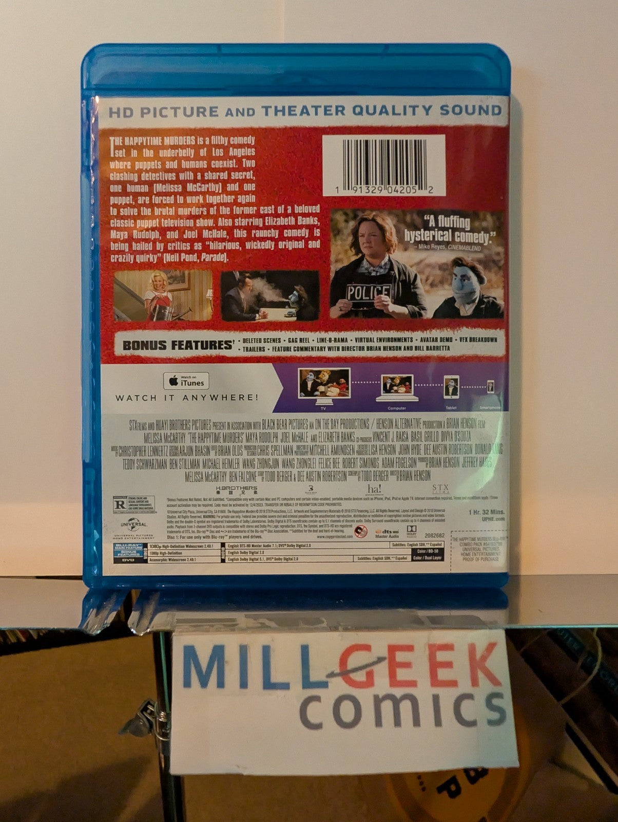 The Happytime Murders, Melissa McCarthy (Blu-ray) -JD