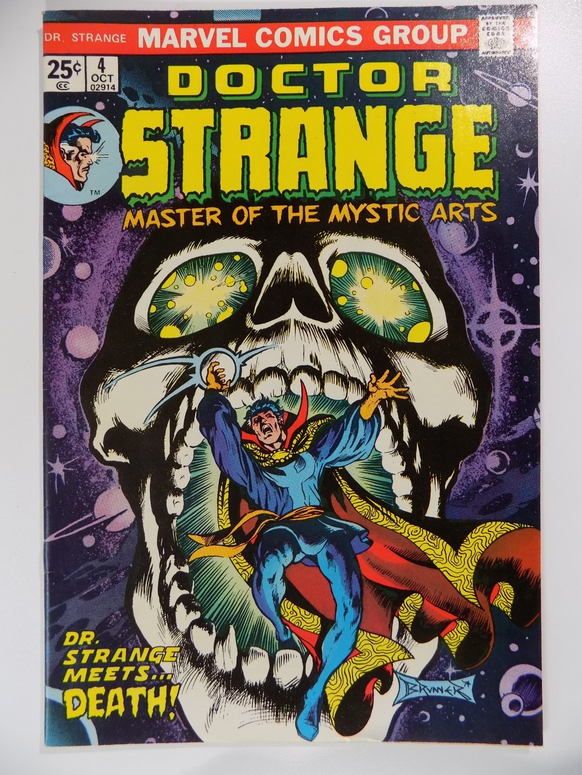 Doctor Strange #4 Marvel Comic October 1974 Very Fine+