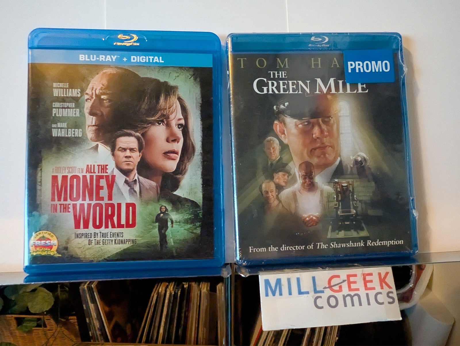 All the Money in the World / The Green Mile, 2 Movie Set (Blu-Ray) Like New -JD