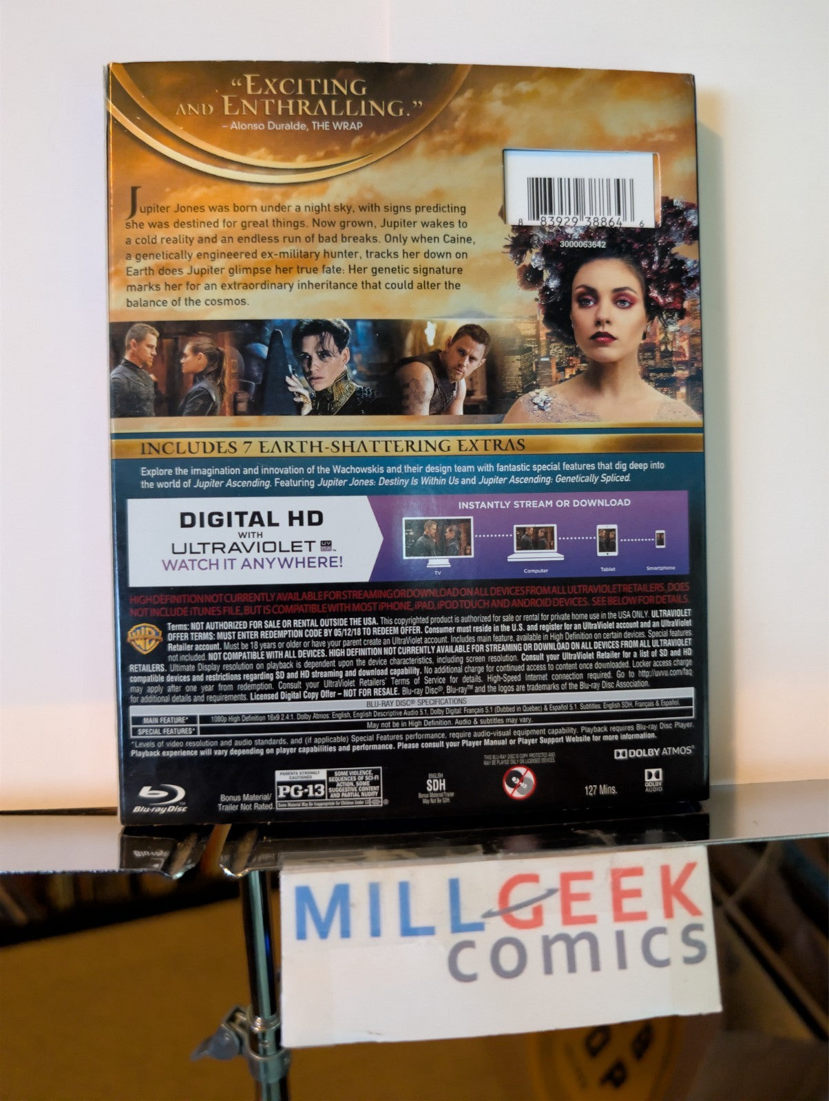 Jupiter Ascending / Ghost in the Shell, 2 Sci-Fi Movies (Blu-Ray) -JD