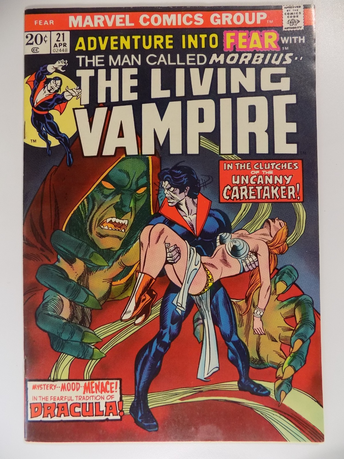Adventure Into Fear #21 Marvel Comic April 1974 Very Fine