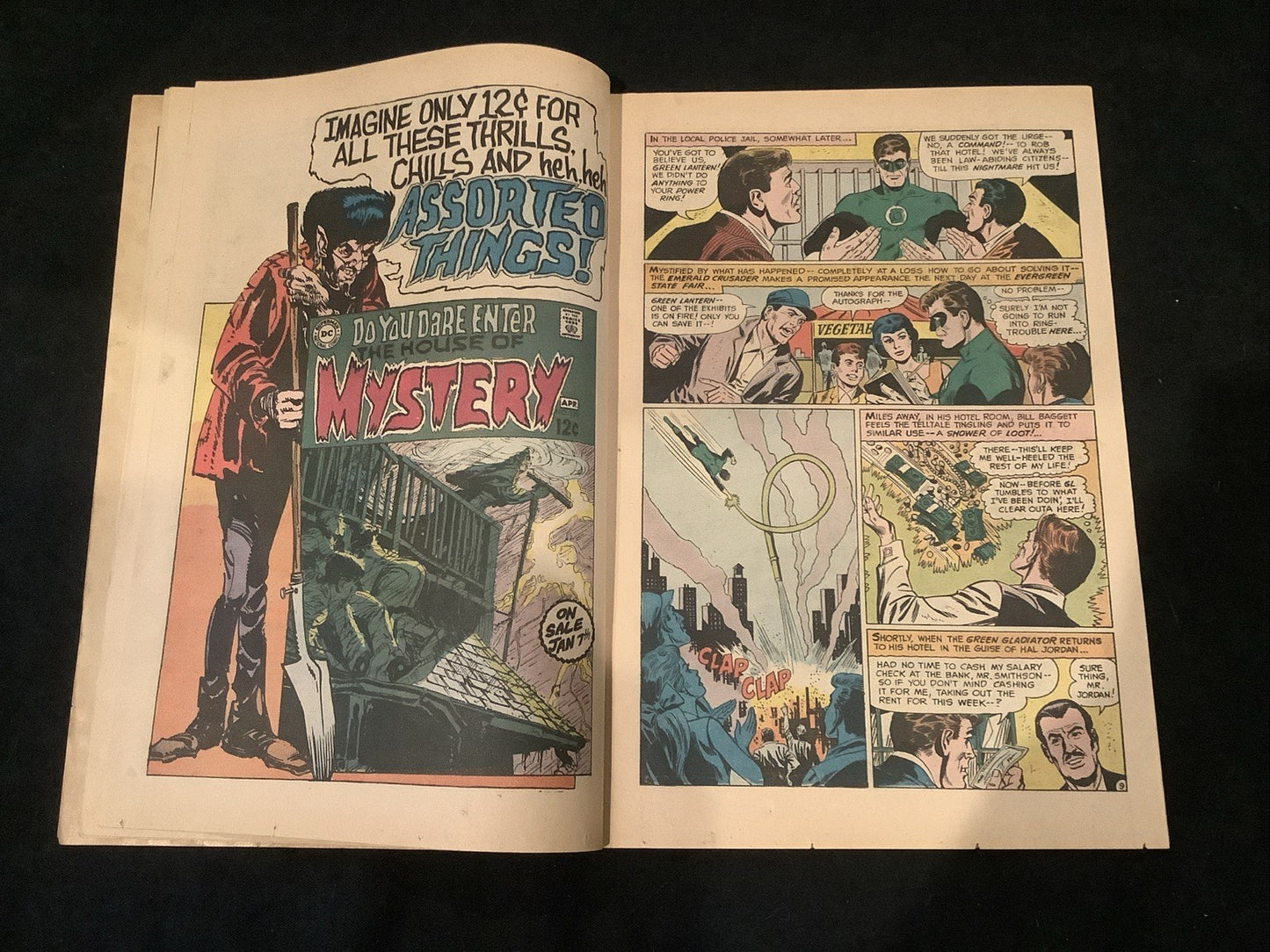 Green Lantern #67, Fine (6.0) Inner Wrap Off  Lower Staple, 3/8” Spine Roll