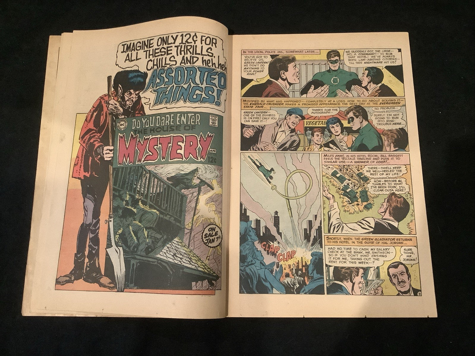 Green Lantern #67, Fine (6.0) Inner Wrap Off  Lower Staple, 3/8” Spine Roll