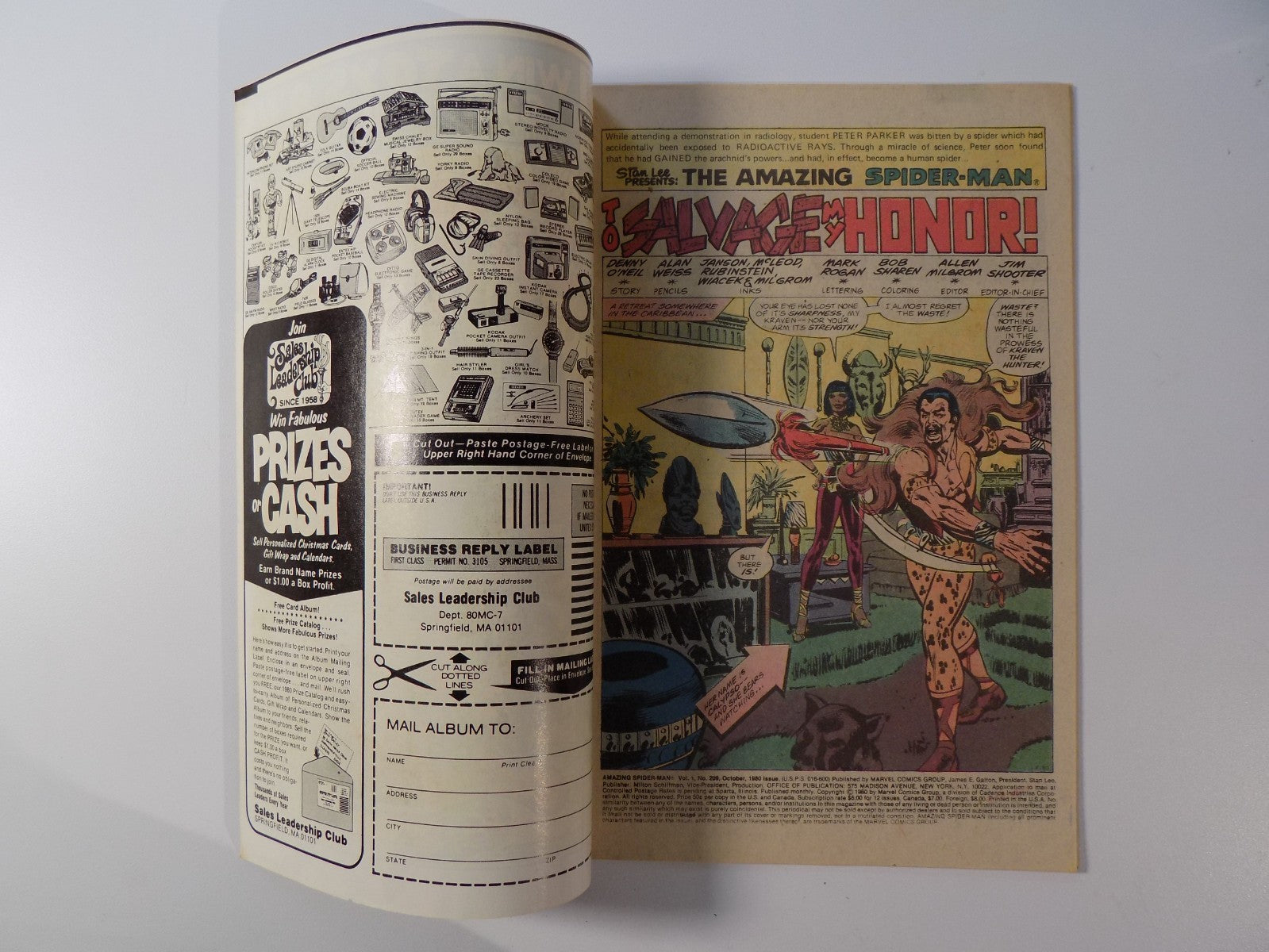 Amazing Spider-Man #209 Marvel Comic Very Fine- October 1980