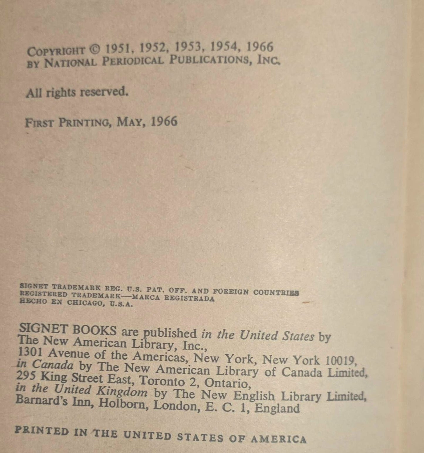 Batman Vs. the Joker No.3 (1st Ed Signet Book Paperback May 1966)