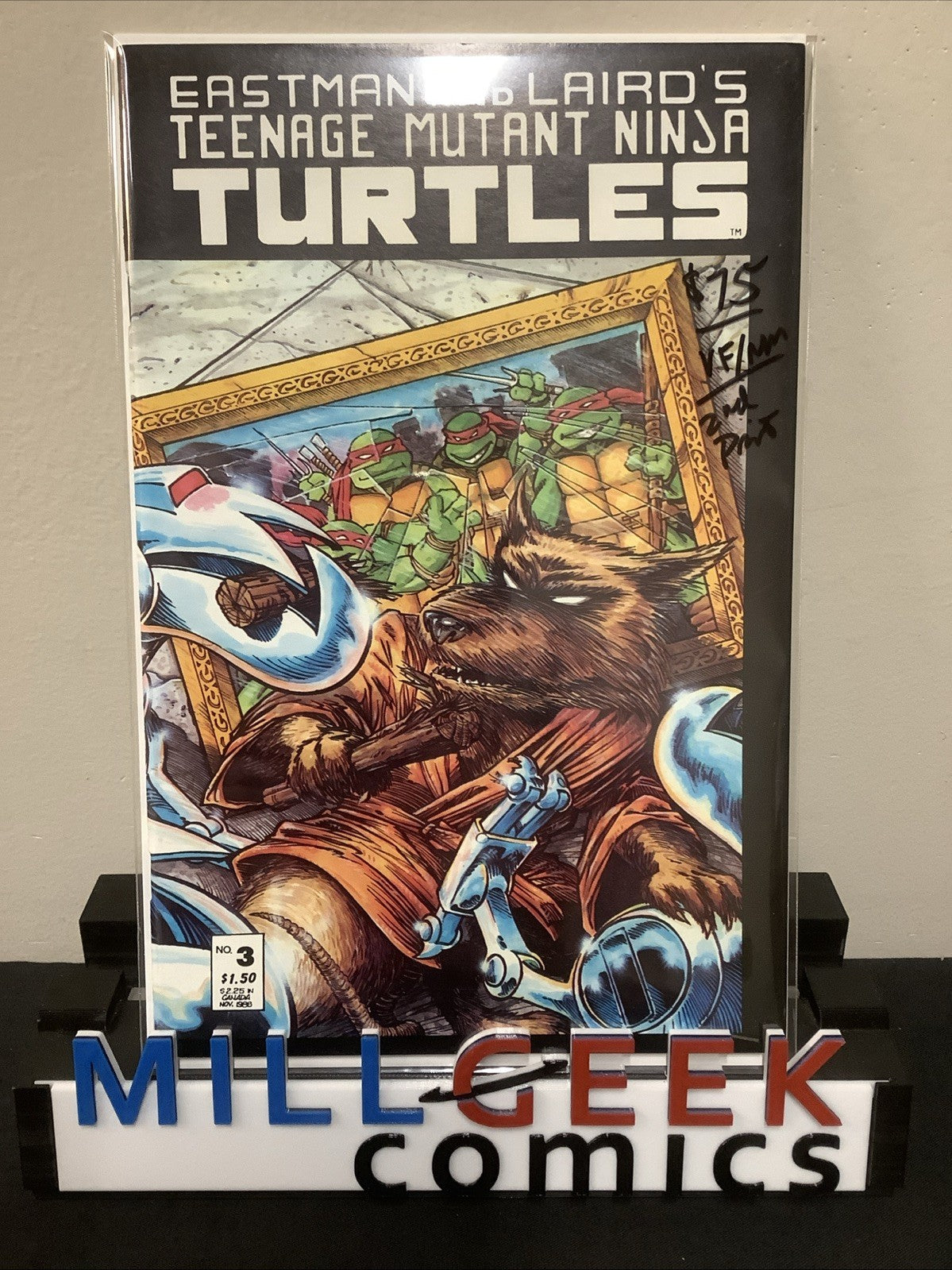 Teenage Mutant Ninja Turtles #3 2nd Printing (1988) VF/NM (9.0) Kevin Eastman