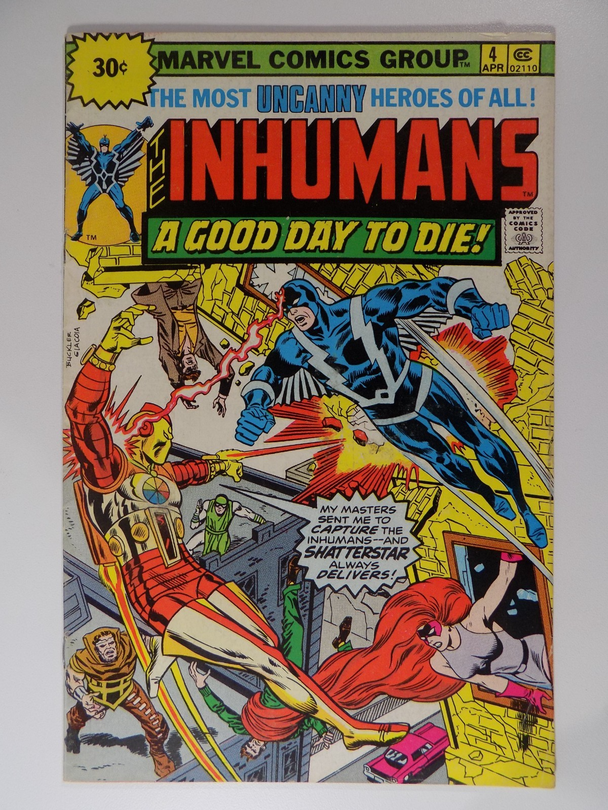 Inhumans #4 Marvel Comic Price Variant! April 1976 Fine+