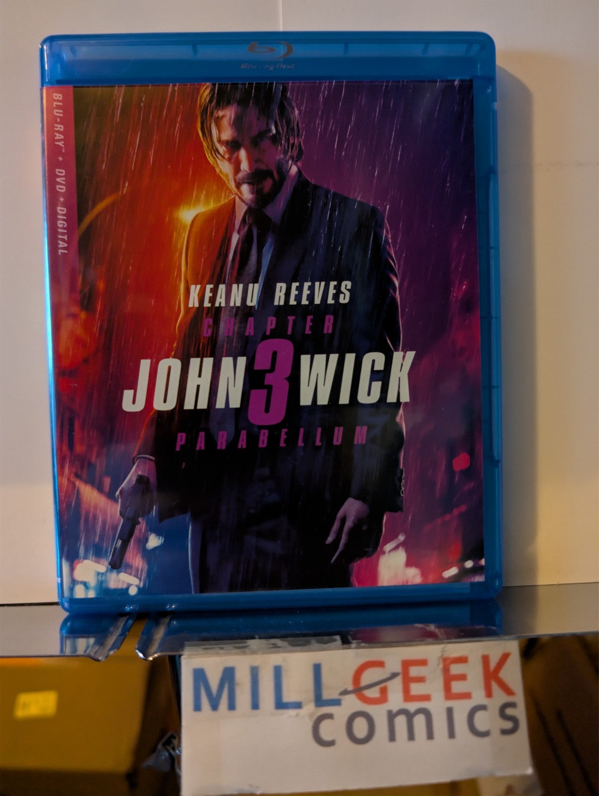 John Wick, Chapters 1 - 3, Keanu Reeves (Blu-Ray) Like New -JD