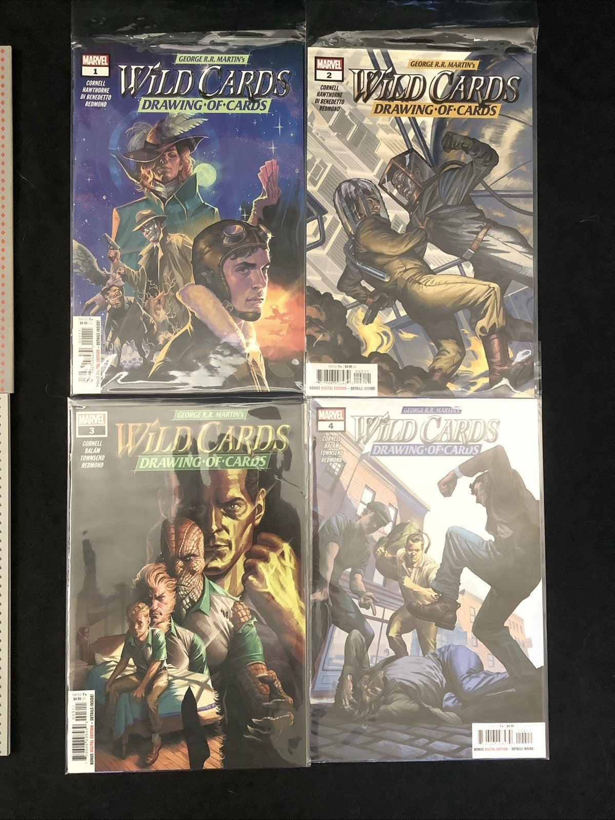 Wild Cards Comic Bundle: Vol. 1 #1-4, Drawing Of Cards #1-4, George R.R. Martin