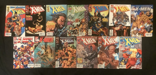 The Uncanny X-Men #378-390 Comic Lot, Marvel Comics, Chris Claremont, 2000