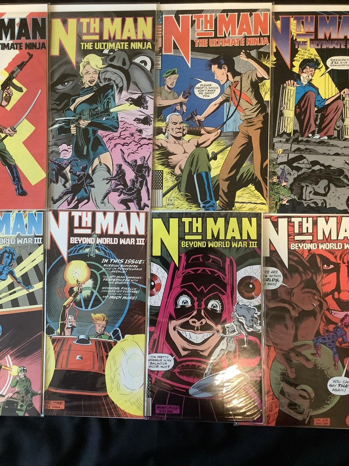 Nth Man: The Ultimate Ninja #1-16 Complete Comic Set, Marvel Comics, 1989