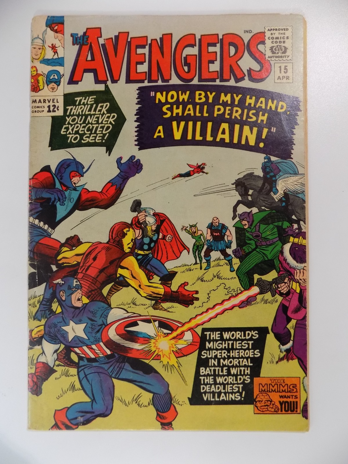 Avengers #15 Marvel Comic April 1965 Fine