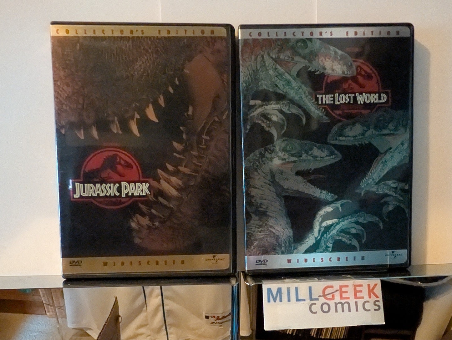 Jurassic Park / The Lost World, 2 Movie Set Collector's Ed (DVD) Like New -JD