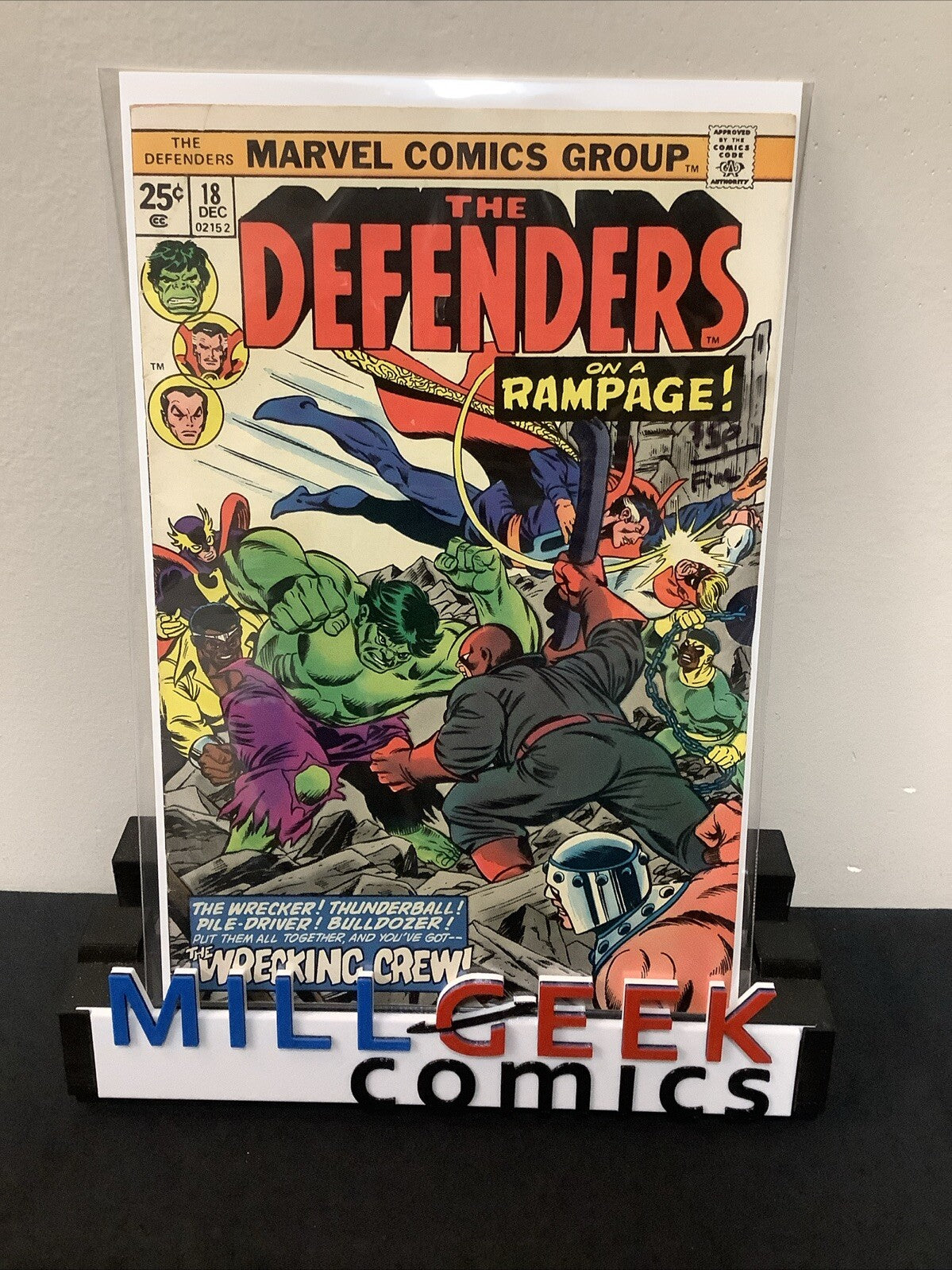 The Defenders #18 (1974) F (6.0) Len Wein/Sal Buscema, 1st App Wrecking Crew