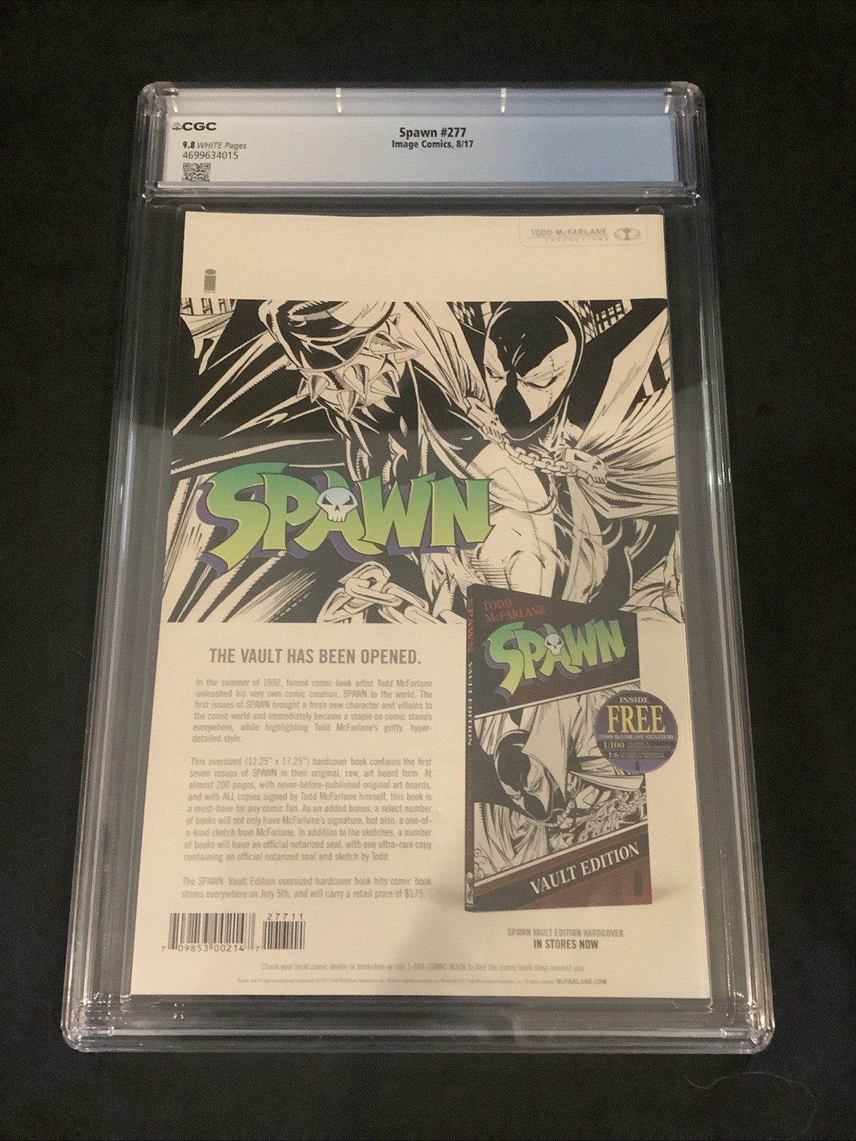 Spawn #277 (Image Comics) CGC Graded 9.8 (NM/M) White Pages, Darragh Savage