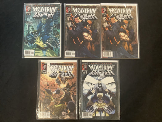 Wolverine / Punisher Revelation #1-4 Complete Comic Set, Marvel, + 2nd Print #2