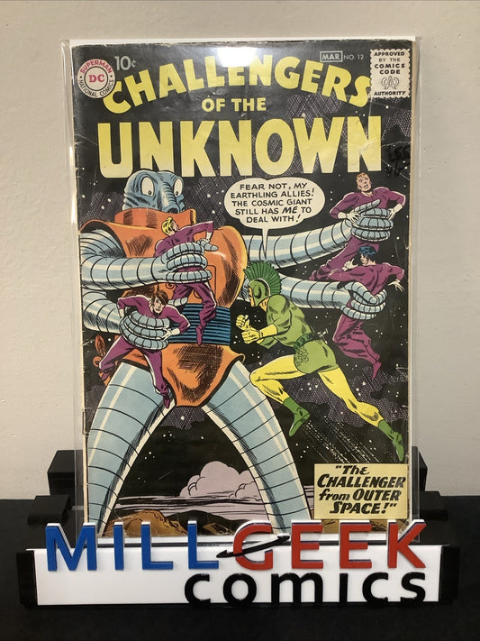 Challengers of the Unknown #12 (DC Comics February-March 1960) VG- (3.5)