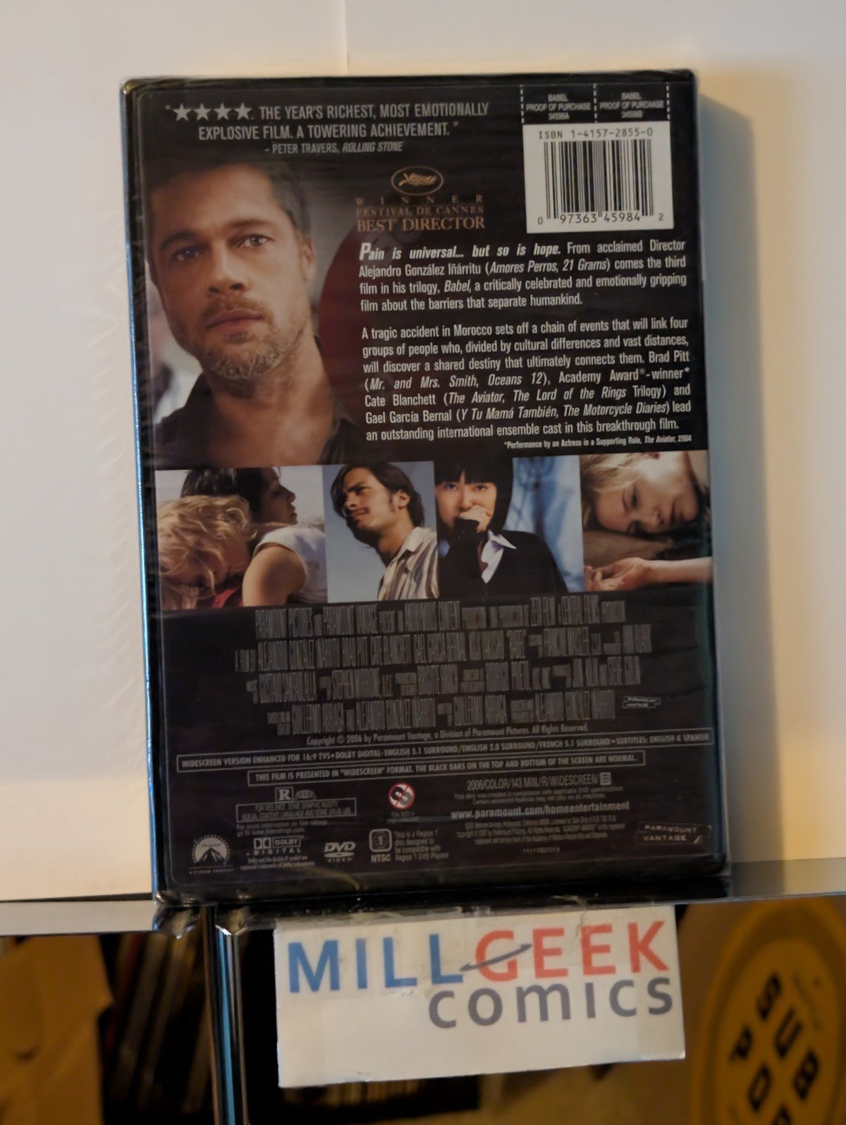 Babel, Brad Pitt & Cate Blanchett (DVD 2006) -JD