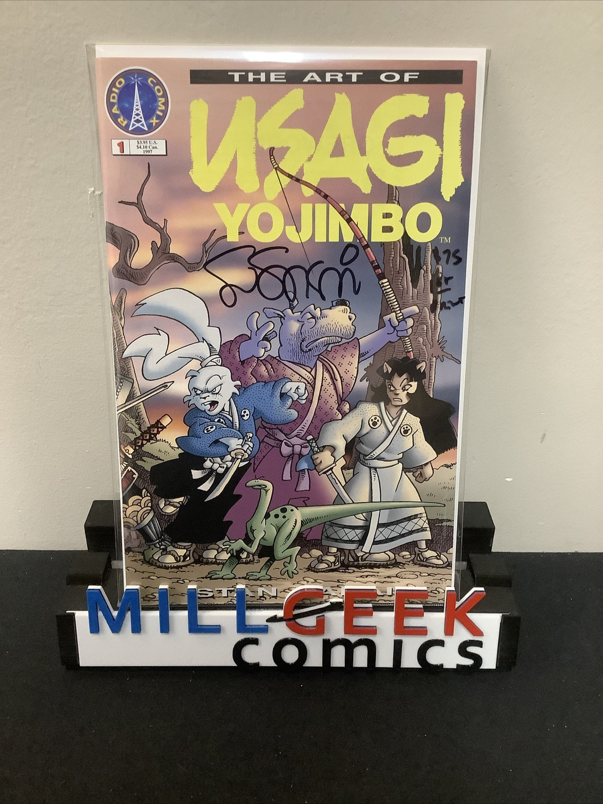THE ART OF USAGI YOJIMBO #1 (1997) Stan Sakai Autographed, 1st Printing